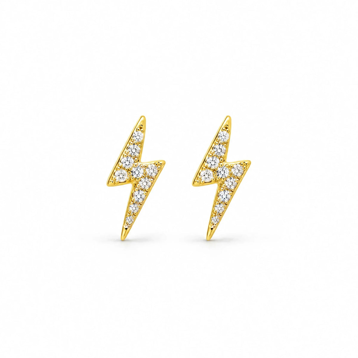 Volta 18K Gold Plated 925 Sterling Silver Cubic Zirconia Earrings