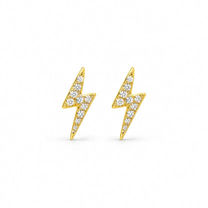 Volta 18K Gold Plated 925 Sterling Silver Cubic Zirconia Earrings