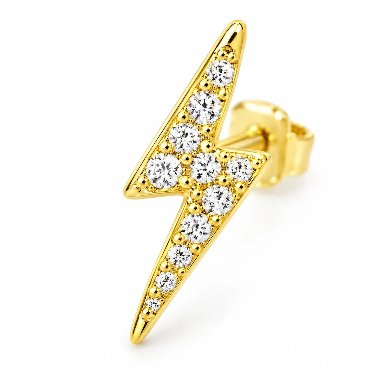 Volta 18K Gold Plated 925 Sterling Silver Cubic Zirconia Earrings
