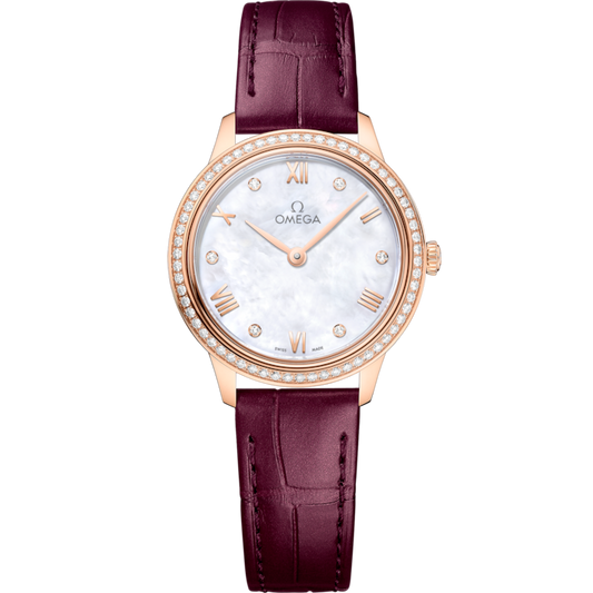 Omega De Ville Prestige 27.5 mm Sedna™ Gold White Dial Strap 434.58.28.60.55.001