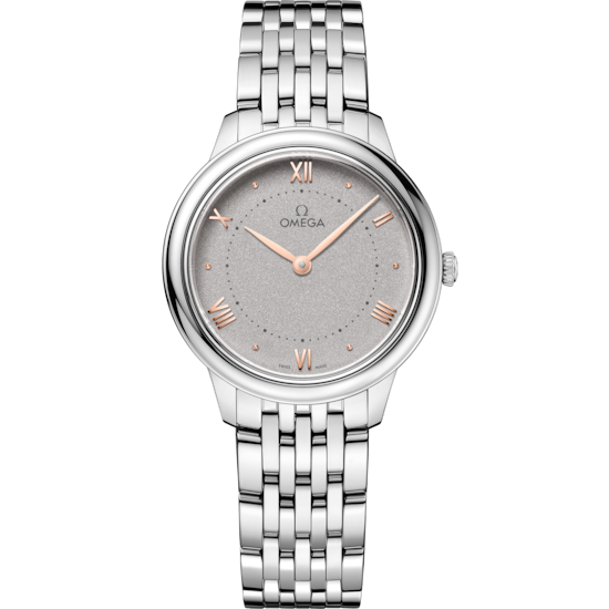 Omega De Ville Prestige 30 mm Steel Grey Dial Bracelet 434.10.30.60.06.001