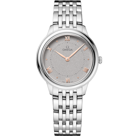 Omega De Ville Prestige 30 mm Steel Grey Dial Bracelet 434.10.30.60.06.001