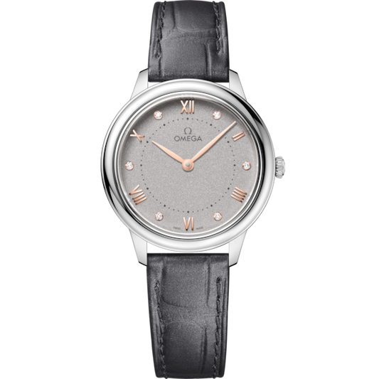 Omega De Ville Prestige 30 mm Steel Grey Dial Strap 434.13.30.60.56.001