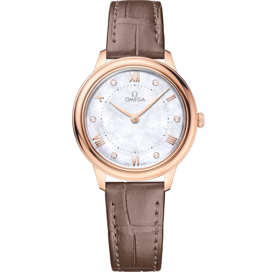 Omega De Ville Prestige 30 mm Sedna™ Gold White Dial Strap 434.53.30.60.55.001
