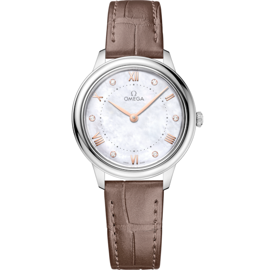 Omega De Ville Prestige 30 mm Steel White Dial Strap 434.13.30.60.55.001
