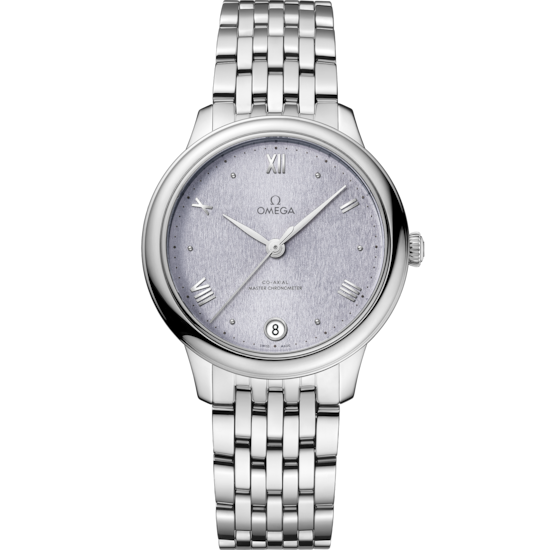 Omega De Ville Prestige 34 mm Steel Blue Dial Bracelet 434.10.34.20.03.001