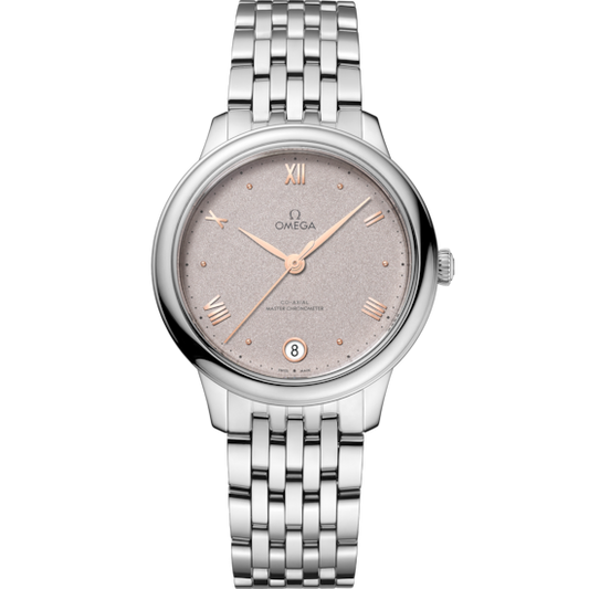 Omega De Ville Prestige 34 mm Steel Grey Dial Bracelet 434.10.34.20.02.002