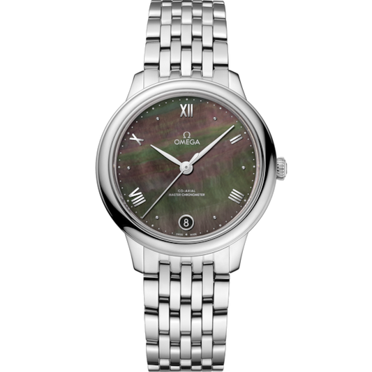 Omega De Ville Prestige 34 mm Steel Grey Dial Bracelet 434.10.34.20.07.001
