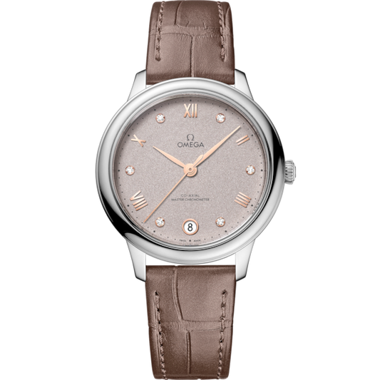 Omega De Ville Prestige 34 mm Steel Grey Dial Strap 434.13.34.20.52.002