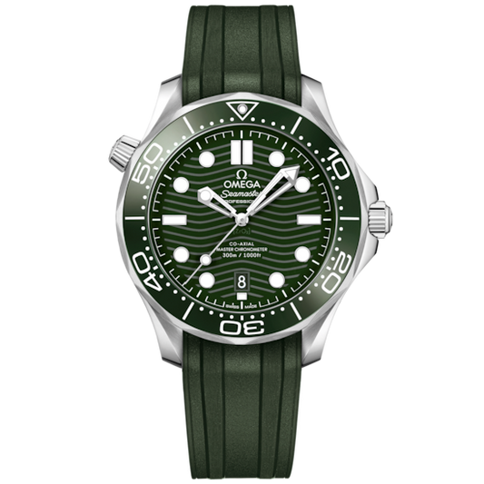 Omega Seamaster Diver 300M 42 mm Steel Green Dial Strap 210.32.42.20.10.001