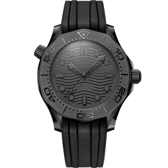 Omega Seamaster Diver 300M 43.5 mm Black Ceramic Black Dial Strap 210.92.44.20.01.003