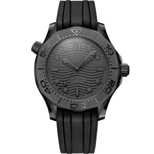 Omega Seamaster Diver 300M 43.5 mm Black Ceramic Black Dial Strap 210.92.44.20.01.003