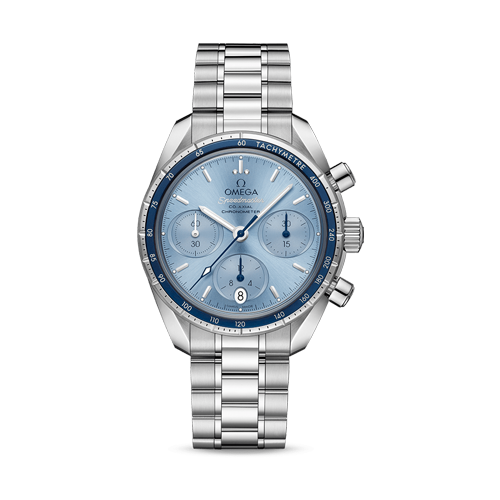 Omega Speedmaster 38 Steel Blue Dial Bracelet 324.30.38.50.03.001