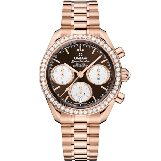 Omega Speedmaster 38 Rose Gold Brown Dial Bracelet 324.55.38.50.63.001