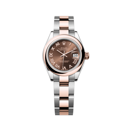 Rolex Lady-Datejust 28 mm Chocolate Oystersteel Everose Gold Oyster 279161-0010
