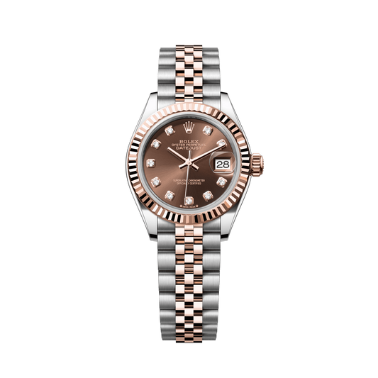 Rolex Lady-Datejust 28 mm Chocolate Diamonds Oystersteel Everose Jubilee 279171-0011