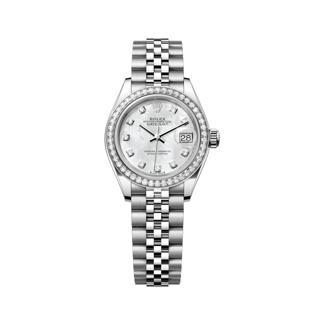 Rolex Lady-Datejust 28 mm White Mother-Of-Pearl Diamond Jubilee 279384rbr-0011