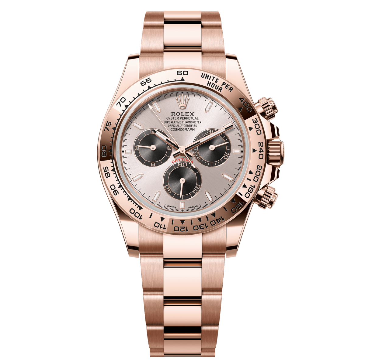 Rolex Oyster 40 mm Sundust and Bright Black 18k Everose Gold 126505-0003