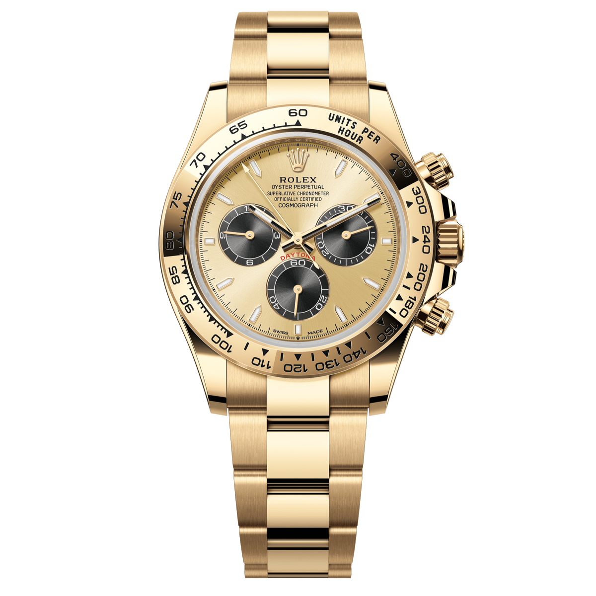 Rolex Oyster 40 mm Golden and Bright Black 18k Yellow Gold 126508-0006