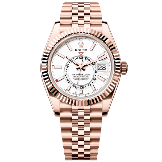 Rolex Sky-Dweller 42 mm Intense White 18k Everose Gold Jubilee 336935-0007