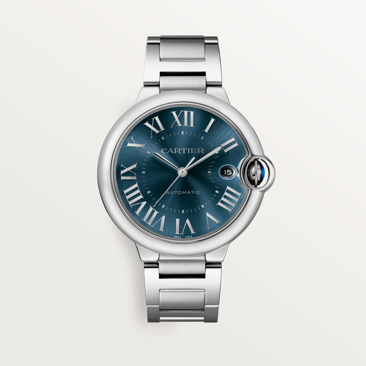 Cartier Ballon Bleu 40 mm Steel Blue Dial Bracelet WSBB0061