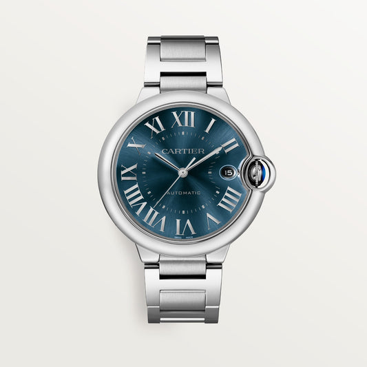 Cartier Ballon Bleu 40 mm Steel Blue Dial Bracelet WSBB0061