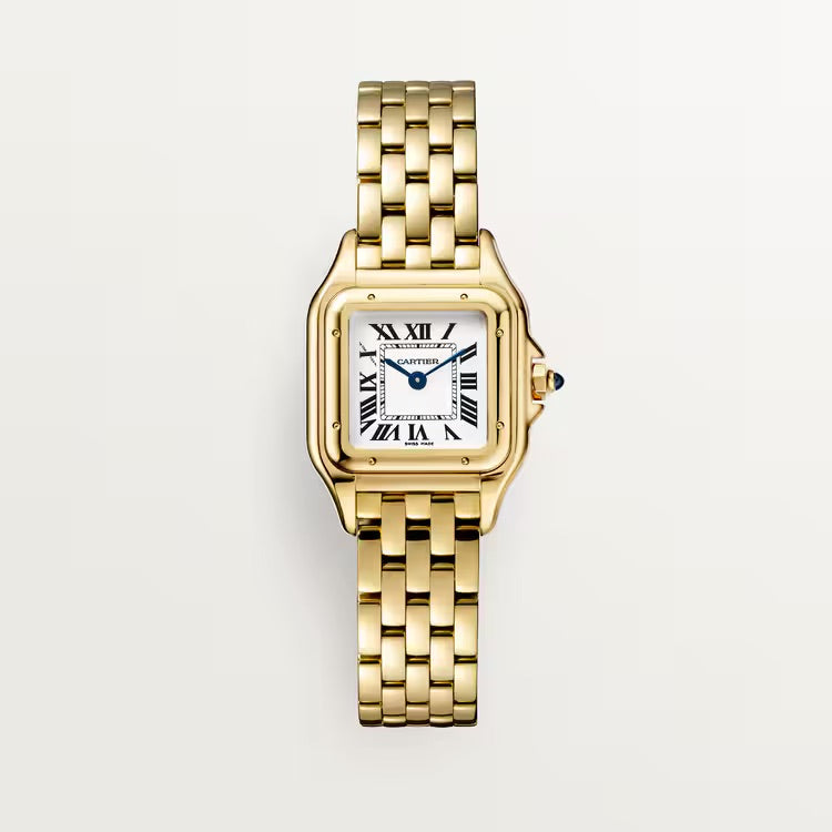 Cartier Panthère Small Yellow Gold White Dial Bracelet WGPN0047