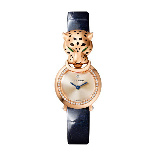 Cartier Panthère 23.6 mm Rose Gold Golden Dial Strap HPI01609