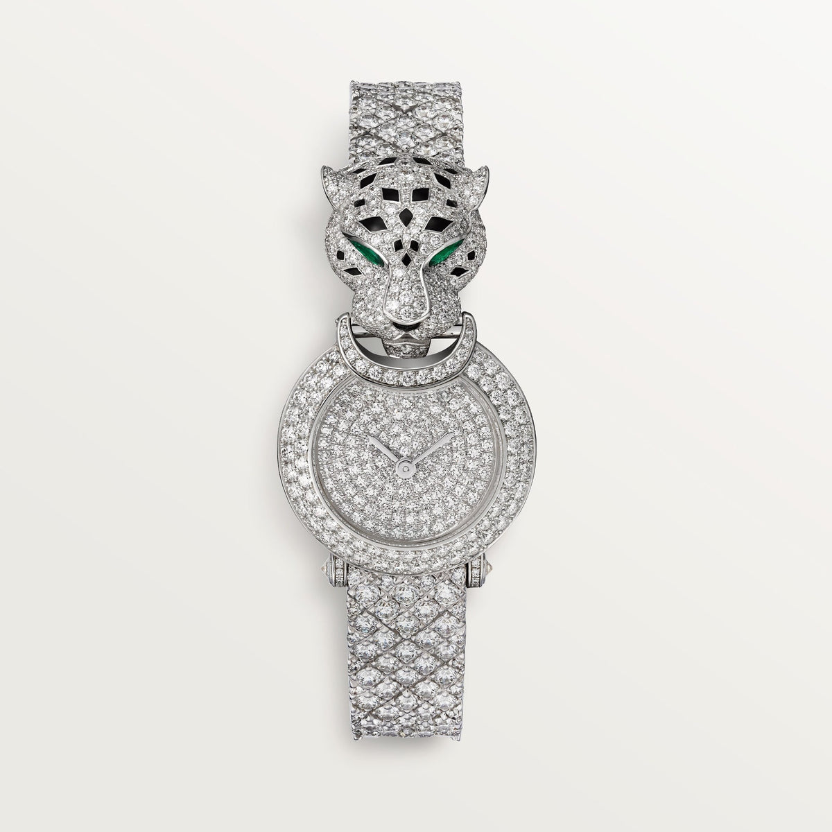 Cartier Panthère 23.6 mm Diamond Dial White Gold Bracelet HPI01425