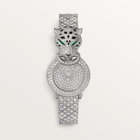 Cartier Panthère 23.6 mm Diamond Dial White Gold Bracelet HPI01425