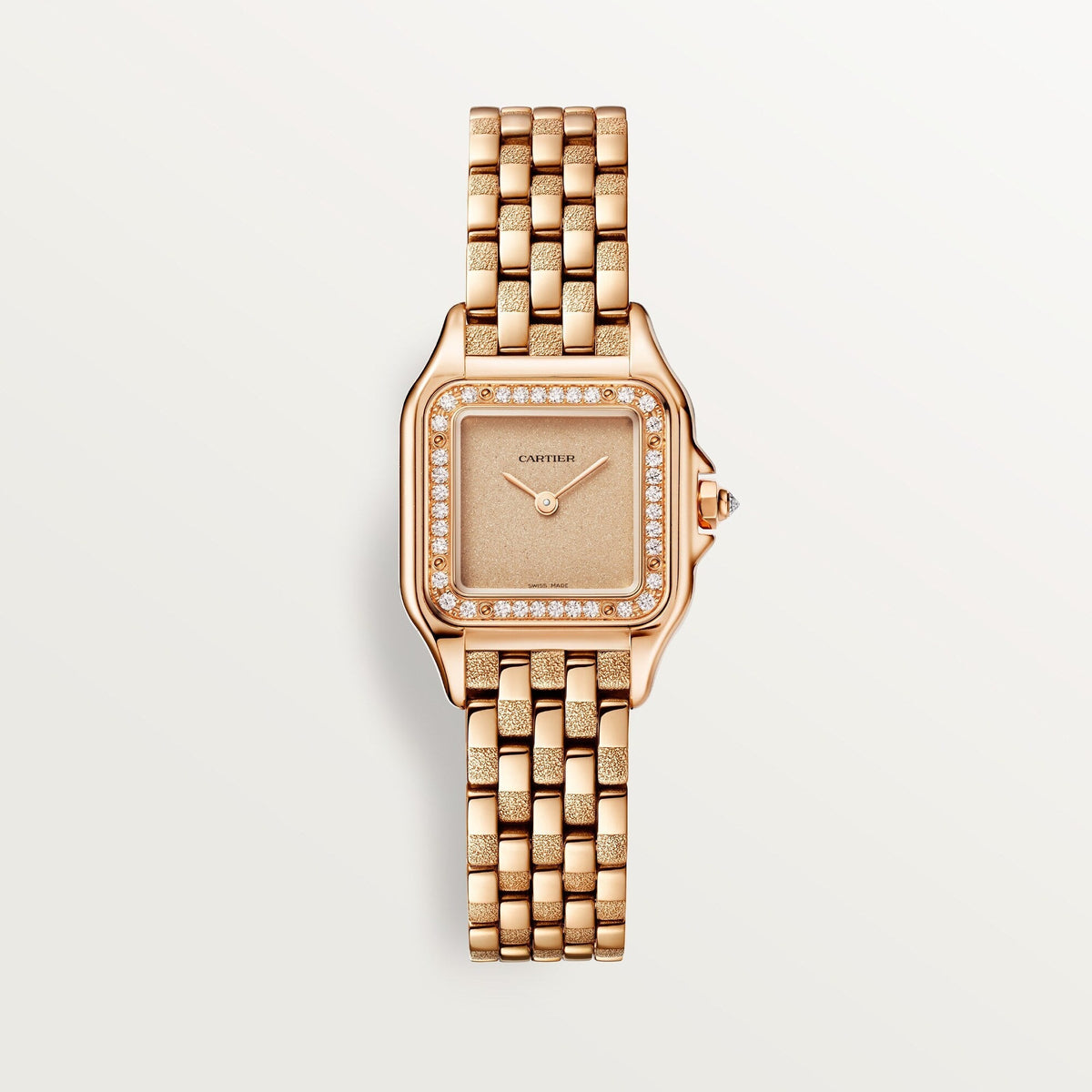 Cartier Panthère Small 22 mm Rose Gold Golden Dial Bracelet WJPN0058