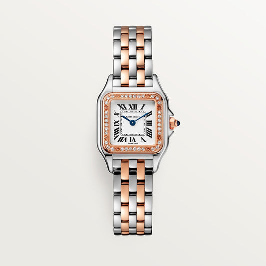Cartier Panthère Small Rose Gold Silver Dial Bracelet CRW3PN0014