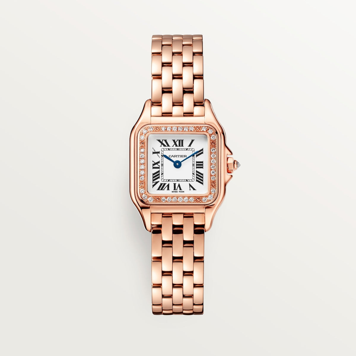 Cartier Panthère Small Rose Gold Silver Dial Bracelet WJPN0049