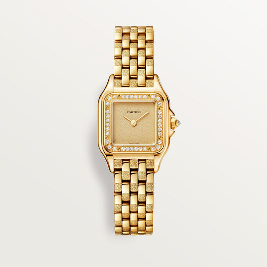 Cartier Panthere Small Yellow Gold Golden Dial Bracelet WJPN0057
