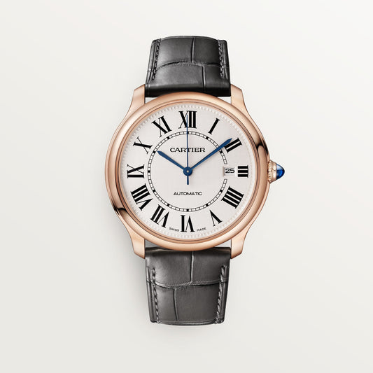 Cartier Ronde Louis 40 mm Rose Gold Beige Dial Strap WGRN0011