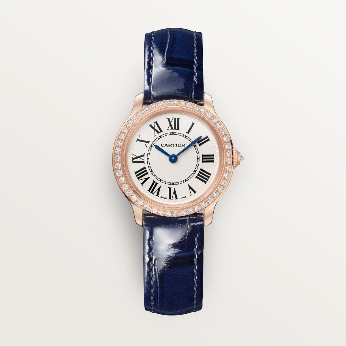 Cartier Ronde Louis 29 mm Rose Gold Beige Dial Strap WJRN0009