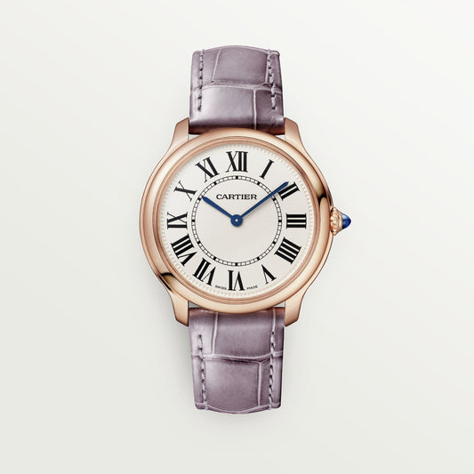 Cartier Ronde Louis 36 mm Rose Gold Beige Dial Strap WGRN0012