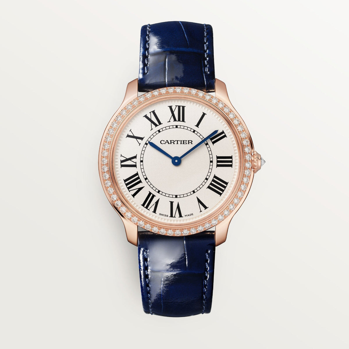 Cartier Ronde Louis 36 mm Rose Gold Beige Dial Strap WJRN0010