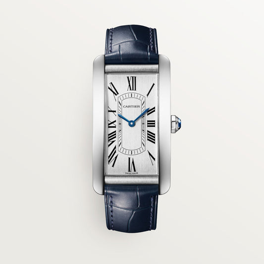 Cartier Tank Américaine 44.4 mm Steel Silver Dial Strap WSTA0083