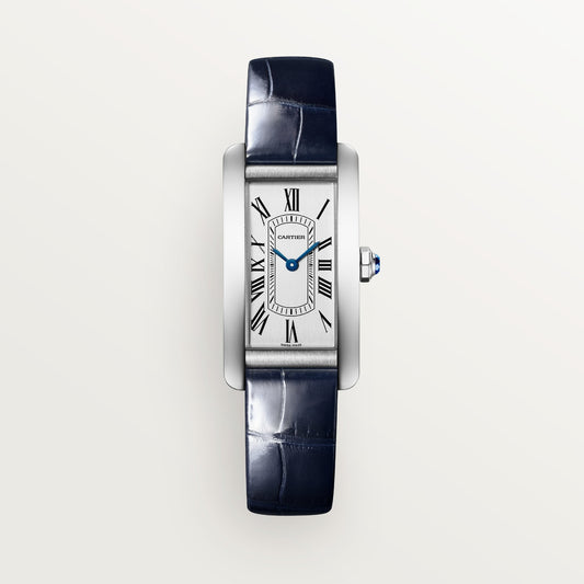Cartier Tank Américaine Small Steel Silver Dial Strap WSTA0082