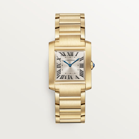Cartier Tank Française Medium 32 mm Yellow Gold Golden Dial Bracelet WGTA0345
