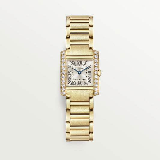 Cartier Tank Française 25.7 x 21.2 mm Yellow Gold Golden Dial Bracelet WJTA0039