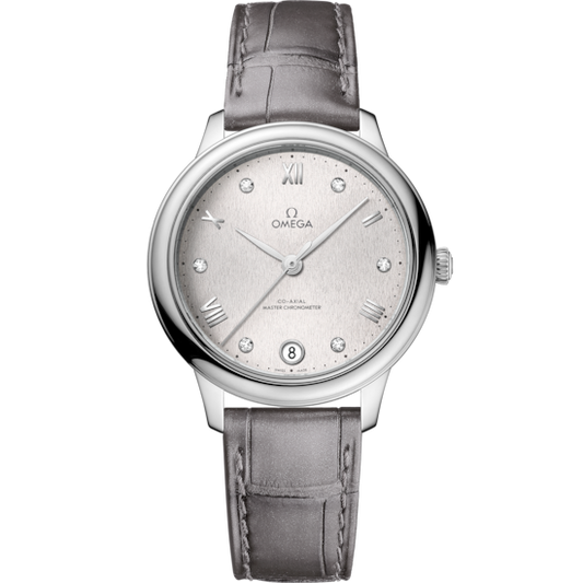Omega De Ville Prestige 34 mm Steel Silver Dial Strap 434.13.34.20.52.001