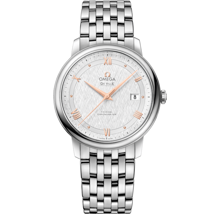 Omega De Ville Prestige 39.5 mm Steel Silver Dial Bracelet 424.10.40.20.02.004