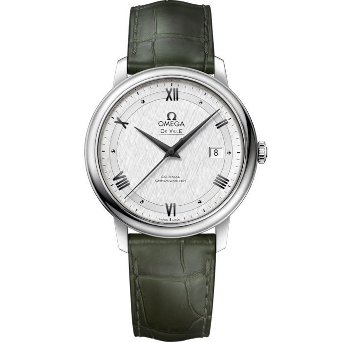 Omega De Ville Prestige 39.5 mm Steel Silver Dial Strap 424.13.40.20.02.006