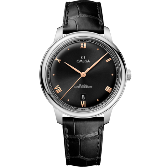 Omega De Ville Prestige 40 mm Steel Black Dial Strap 434.13.40.20.01.001