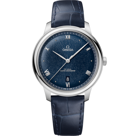 Omega De Ville Prestige 40 mm Steel Blue Dial Strap 434.13.40.20.03.001