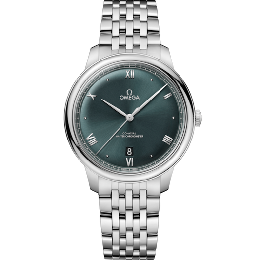 Omega De Ville Prestige 40 mm Steel Green Dial Bracelet 434.10.40.20.10.001