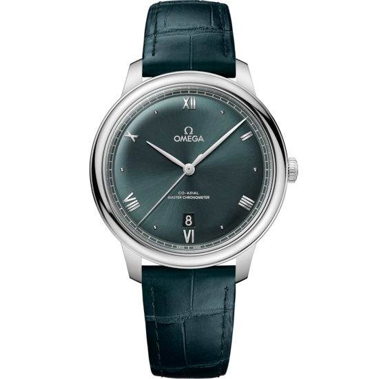 Omega De Ville Prestige 40 mm Steel Green Dial Strap 434.13.40.20.10.001