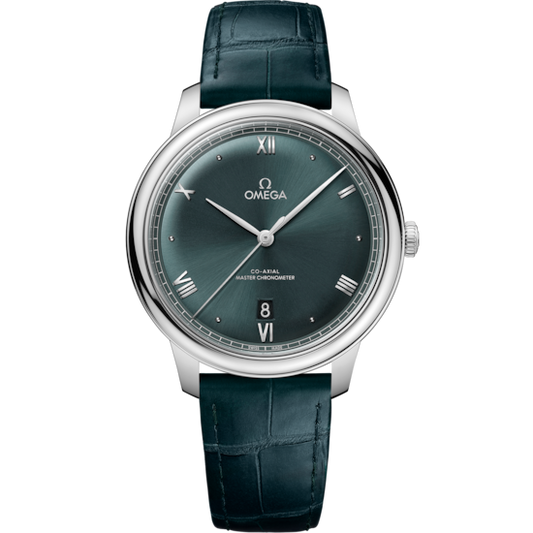 Omega De Ville Prestige 40 mm Steel Green Dial Strap 434.13.40.20.10.001